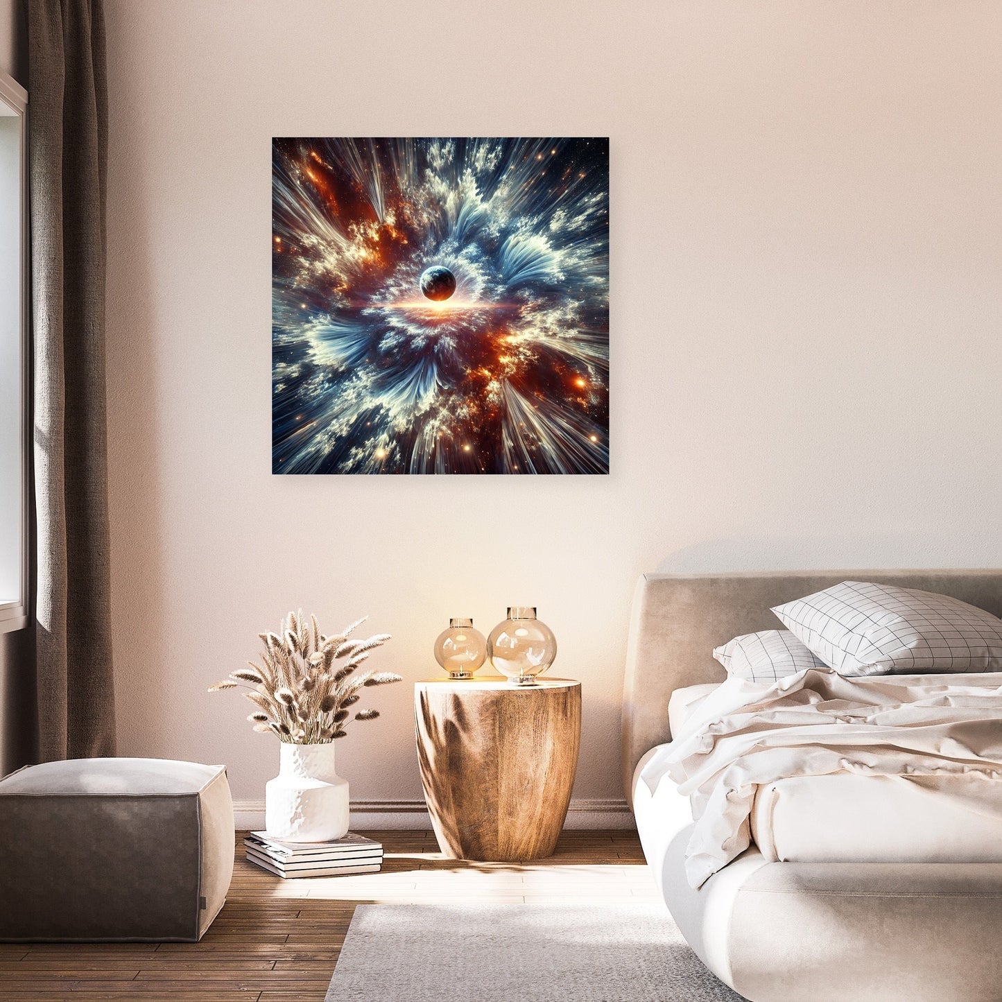 Fractal Vortex Cosmos Canvas