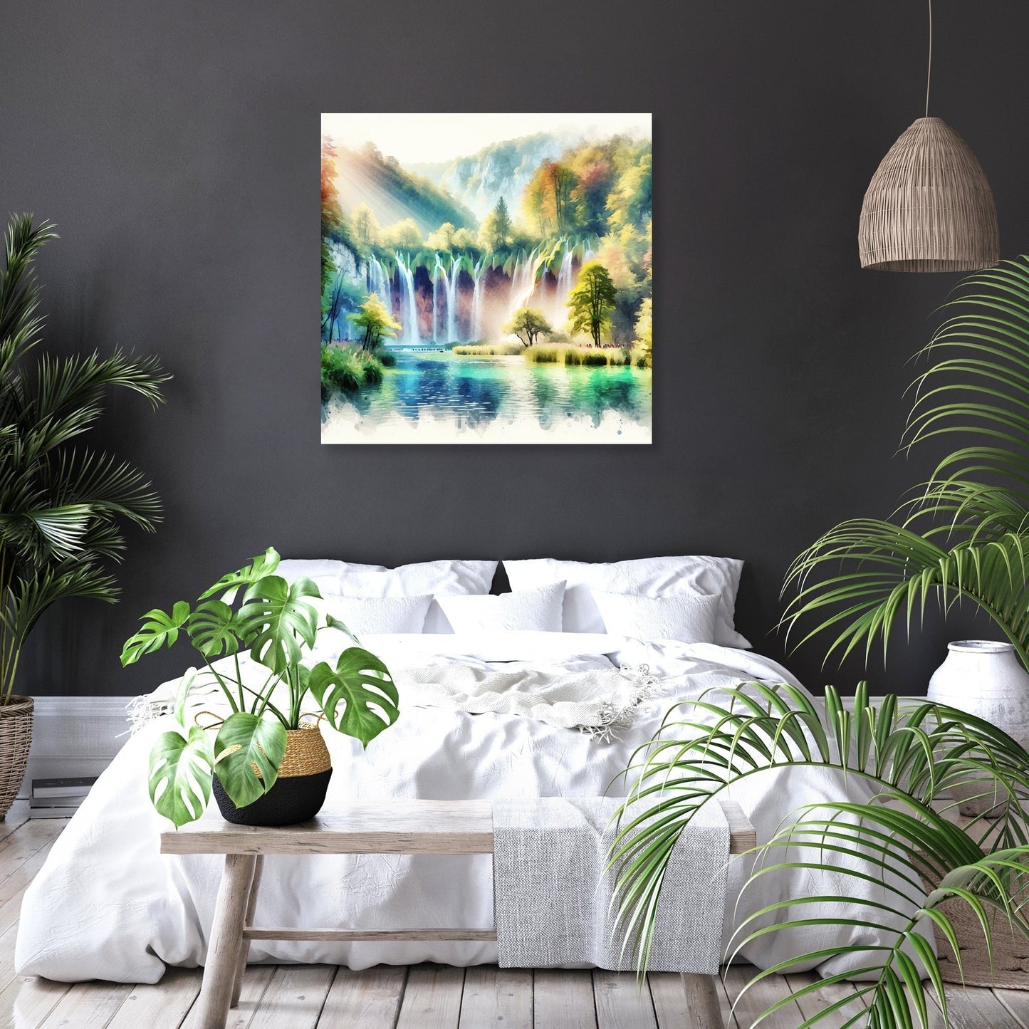 Plitvice Lakes Serenity Canvas