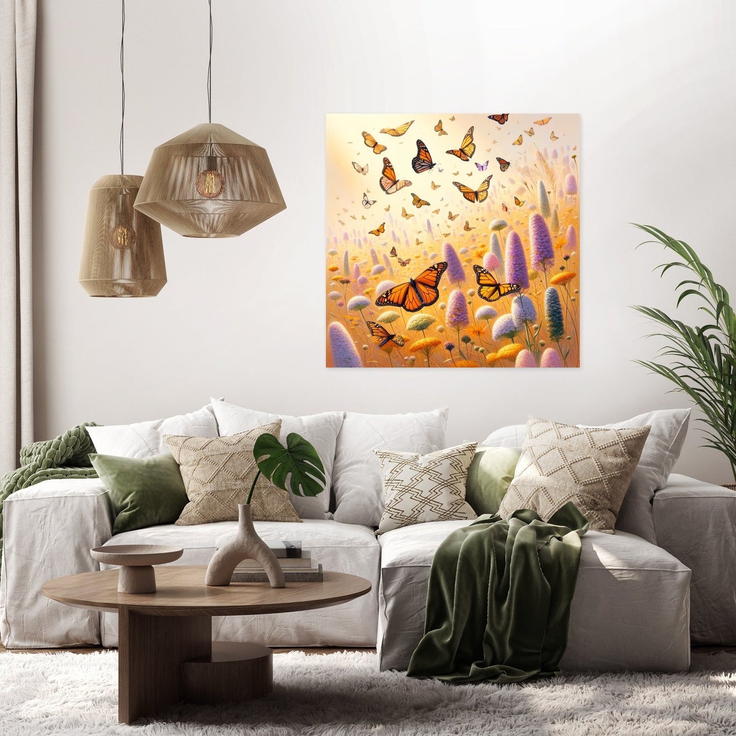 Monarch Meadow Canvas