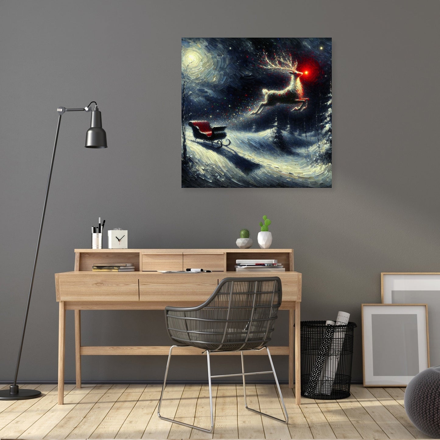 Stardust Christmas Night Canvas