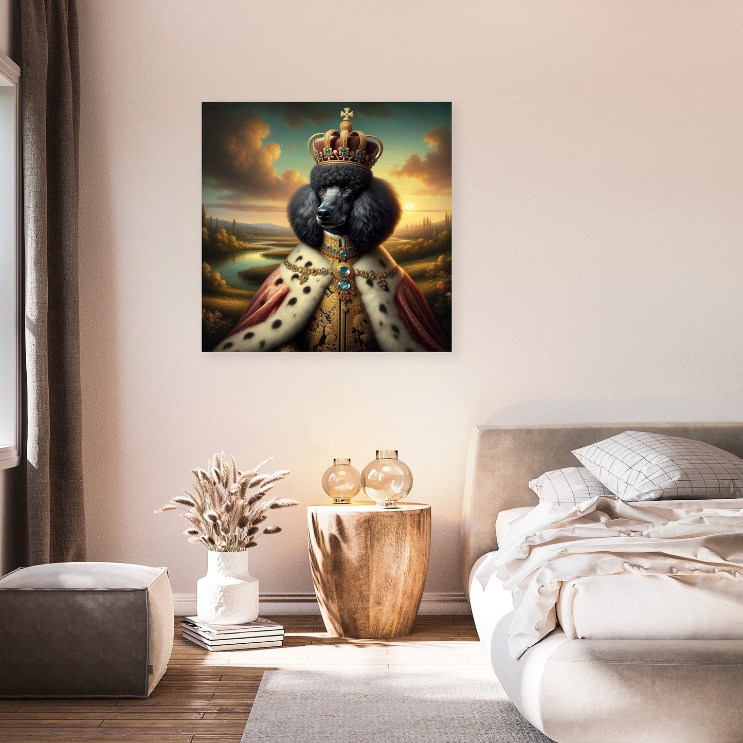 Regal Poodle Majesty Canvas
