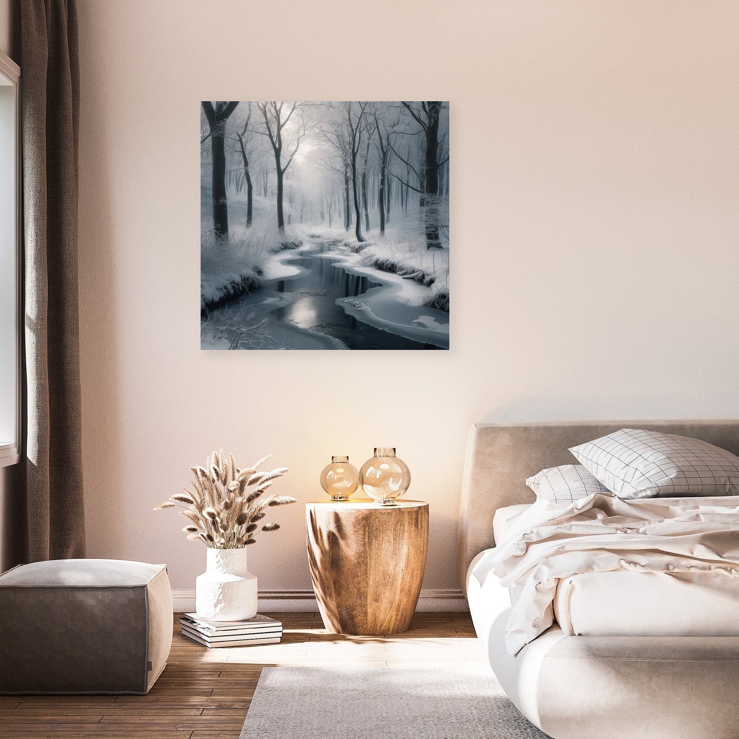 Winter Creek Tranquility Canvas