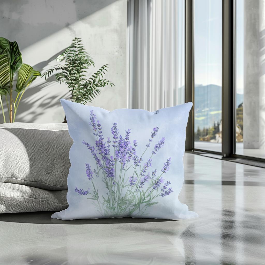 Tranquil Bloom Cotton Cushion