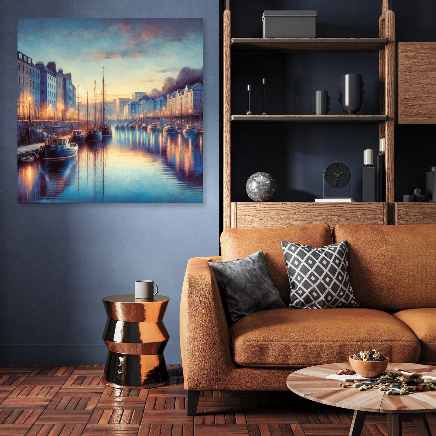 Bristol Harbourside Dusk Canvas