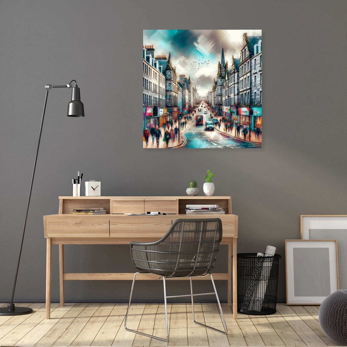 Aberdeen Granite City Streetscape Canvas