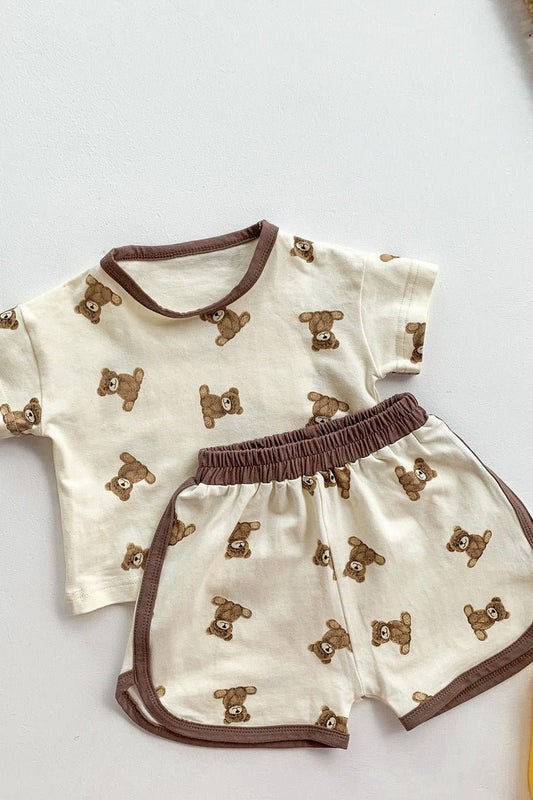 Bear 2 Piece T-Shirt & Shorts Set