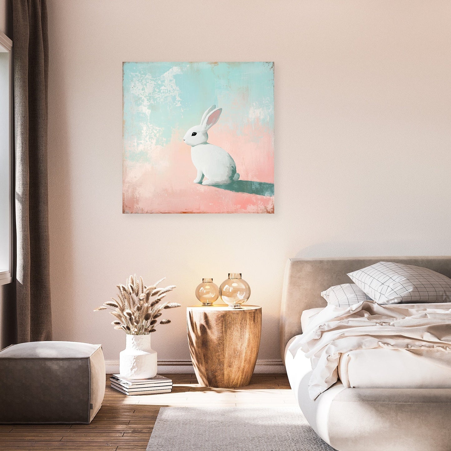 White Rabbit Serenity Canvas