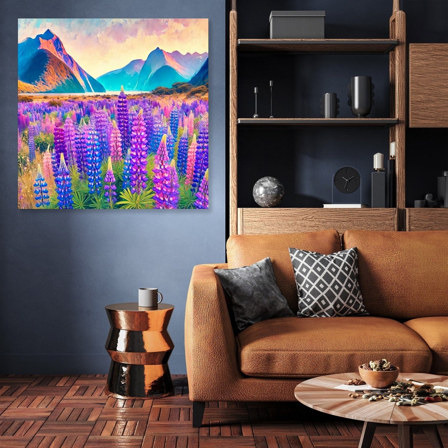 Lupin Fields Canvas