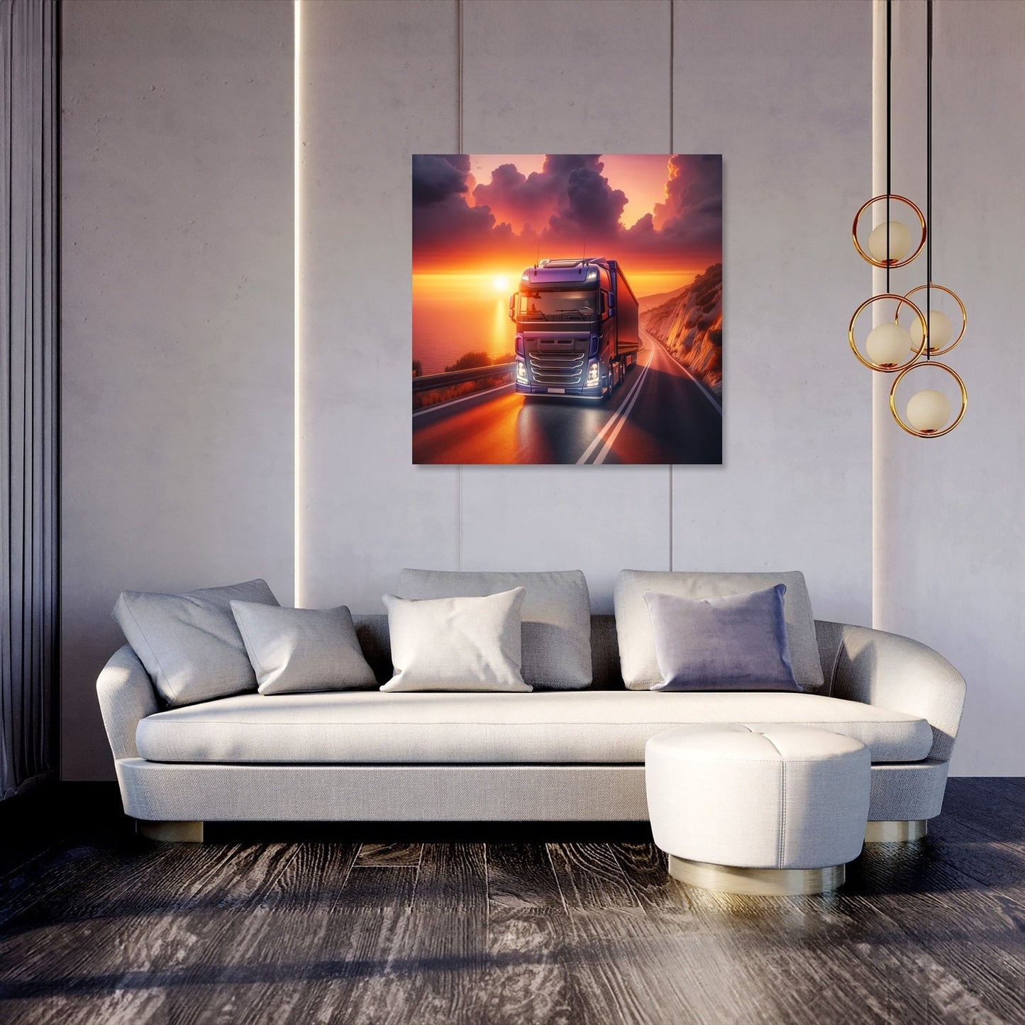 Coastal Sunset Journey Canvas