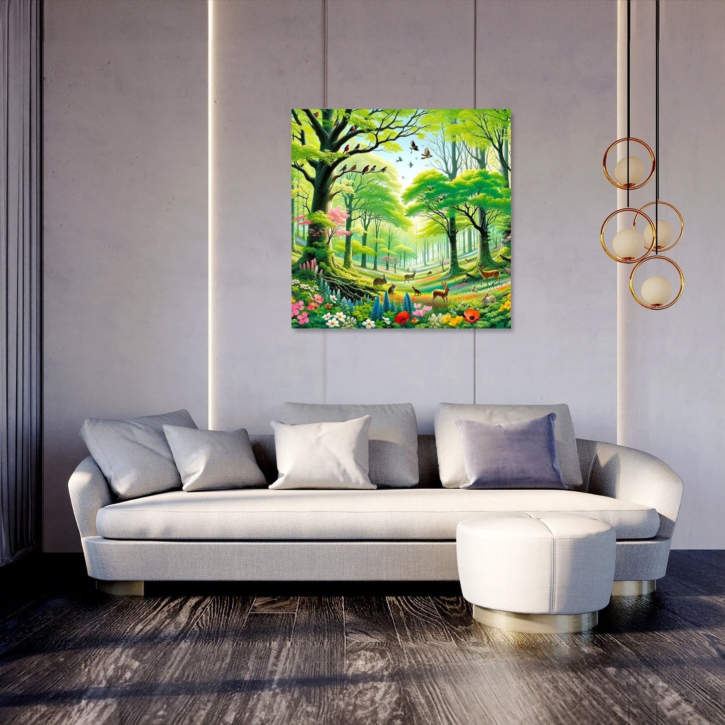 Spring Forest Bloom Canvas