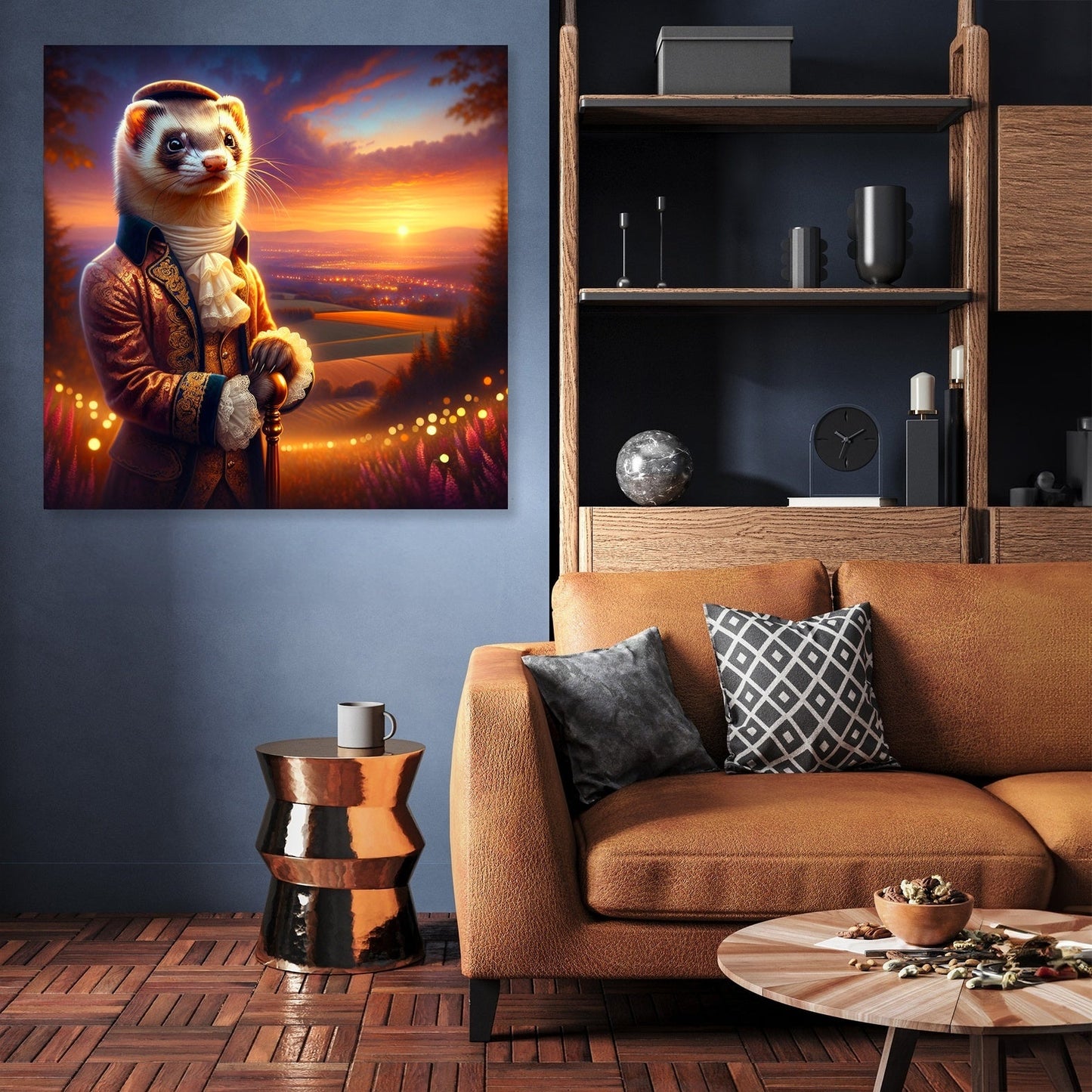 Regal Ferret Dusk Reverie Canvas