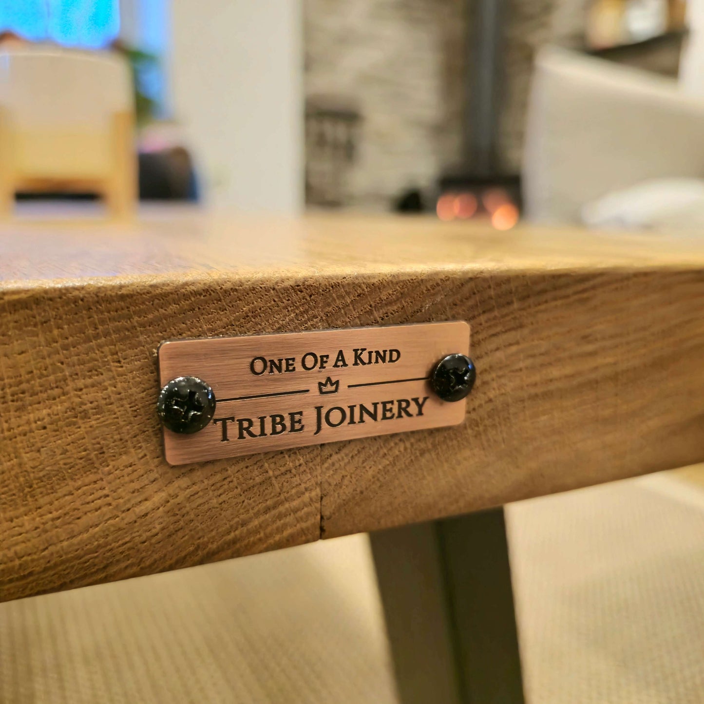 LINA Angled Legs Chunky Live / Waney Edge Coffee Table