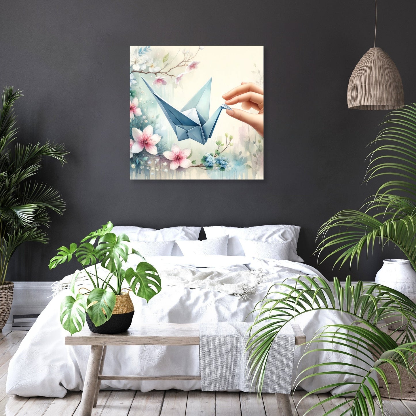 Origami Serenity Canvas