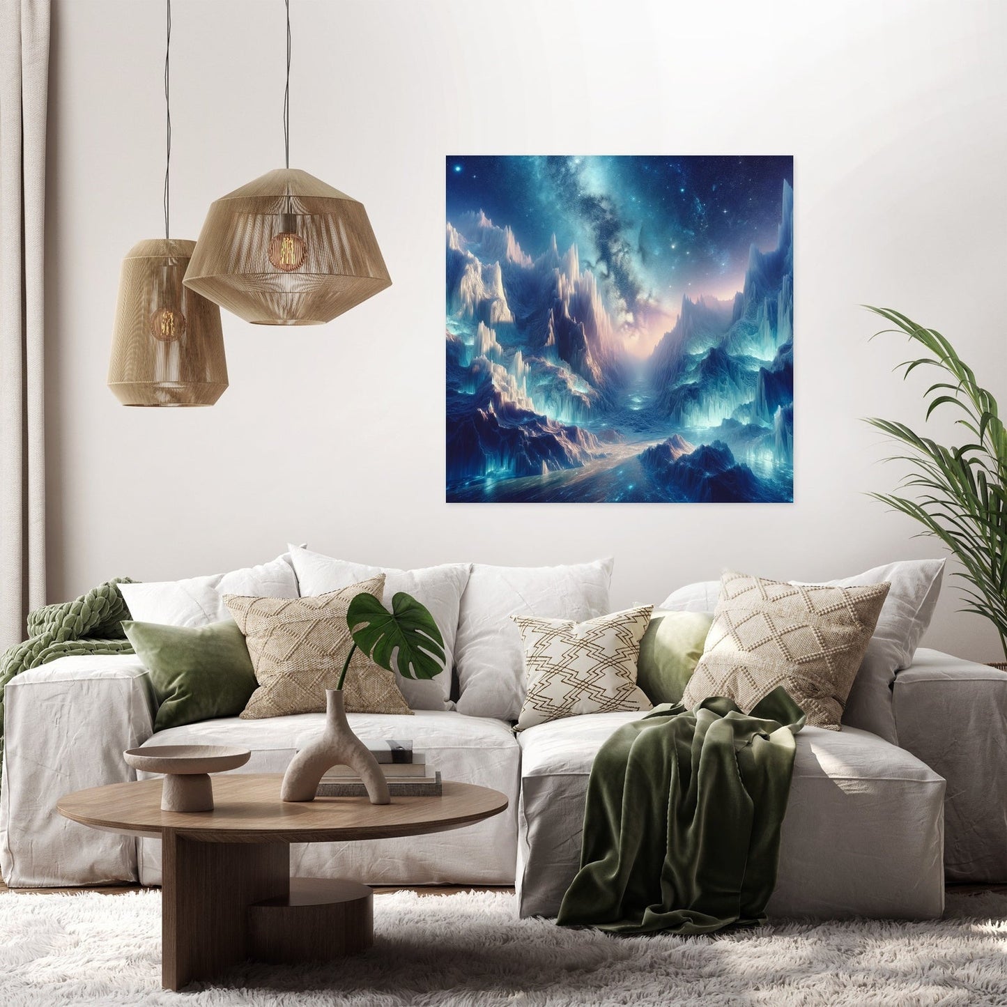 Starry Glacier Canvas