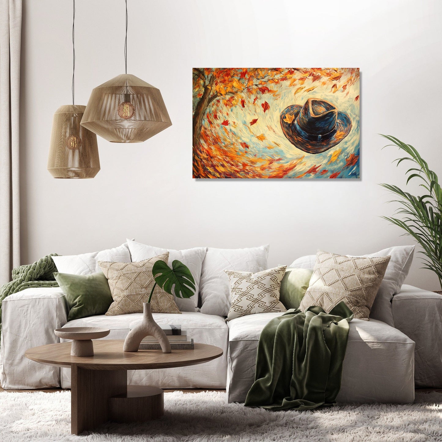 Wind-Swept Hat Canvas
