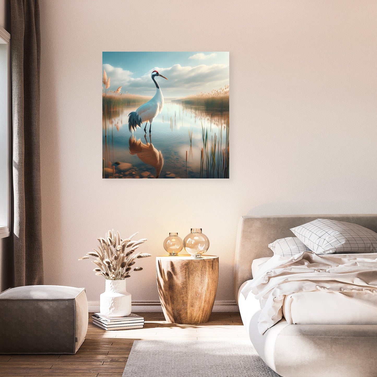 Crane Elegance Canvas