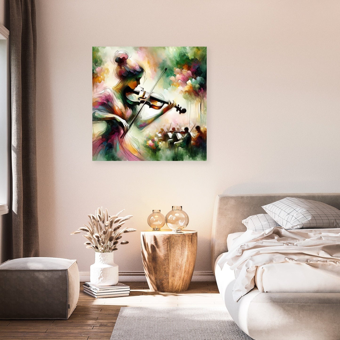 Garden Violinist Canvas