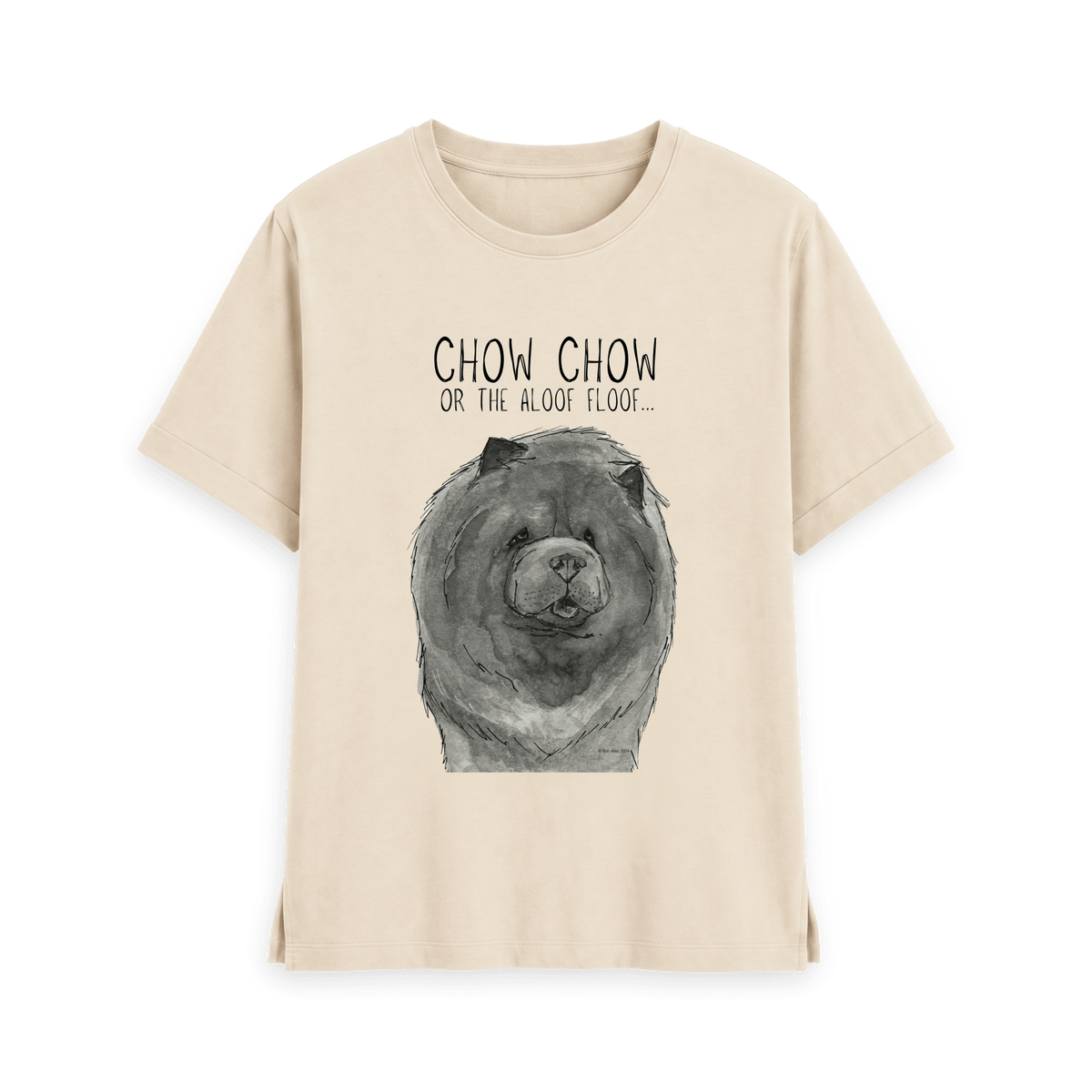 Stylish & Comfy: Blue Chow Chow Women's Relaxed Fit T-Shirt – The Perfect Fit for Dog Lovers!
