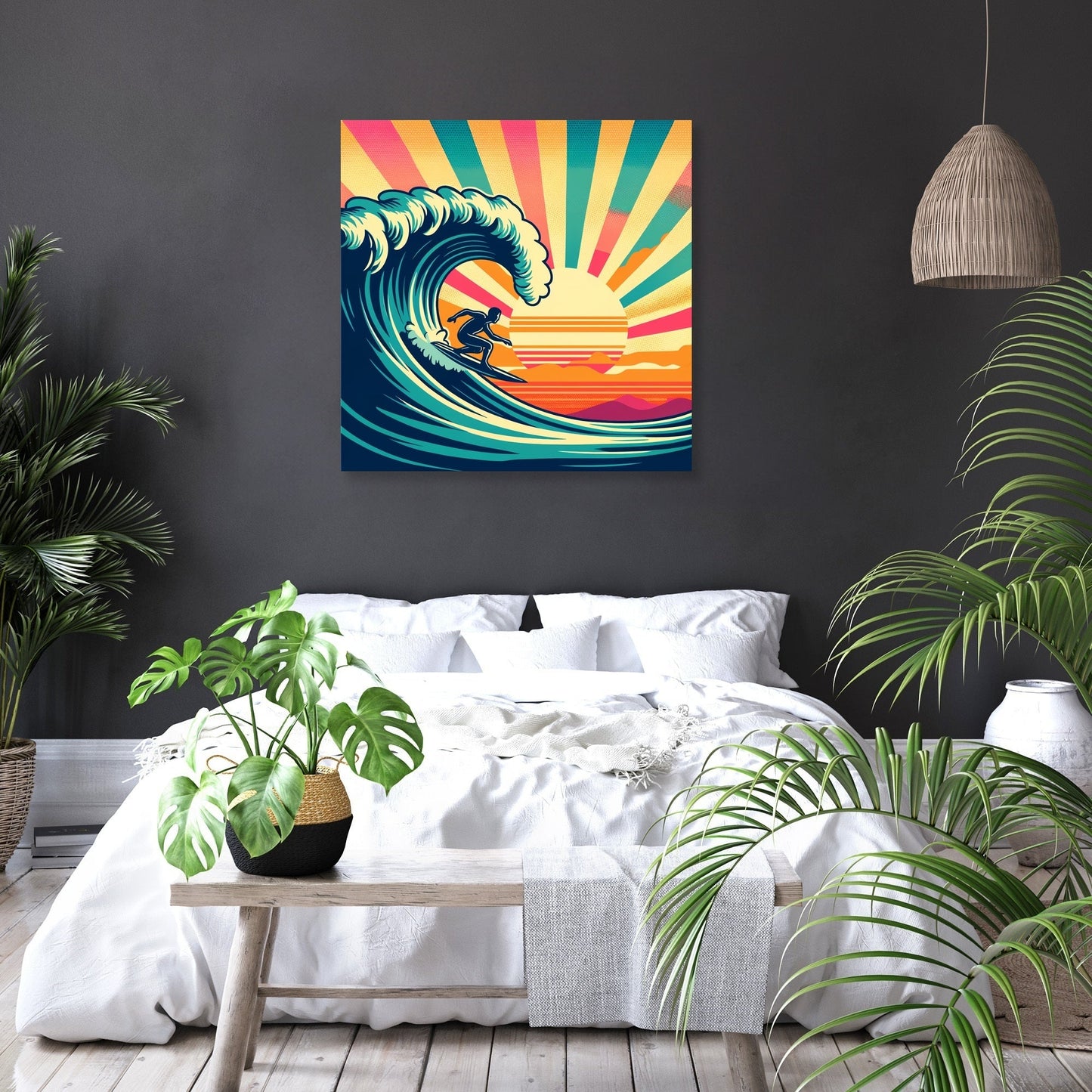 Sunset Surf Spectacle Canvas