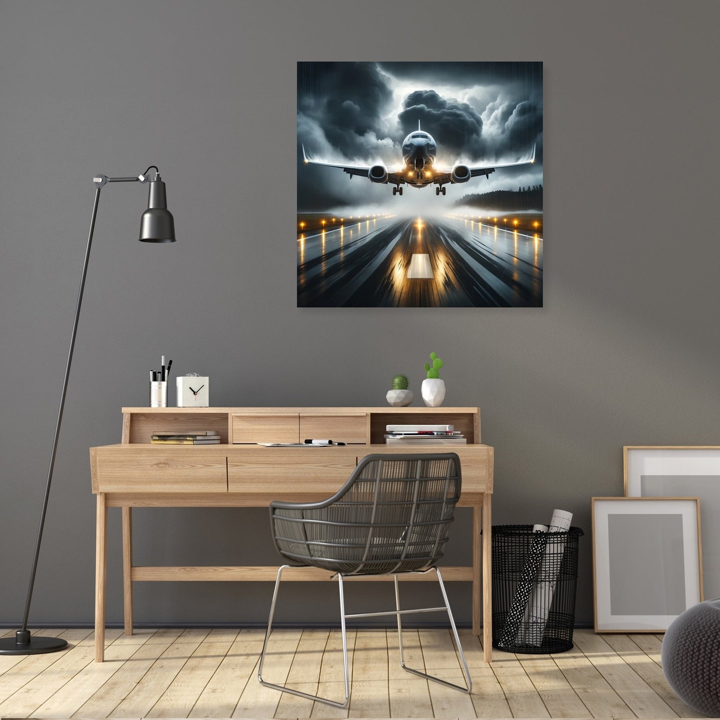 Stormy Descent Canvas