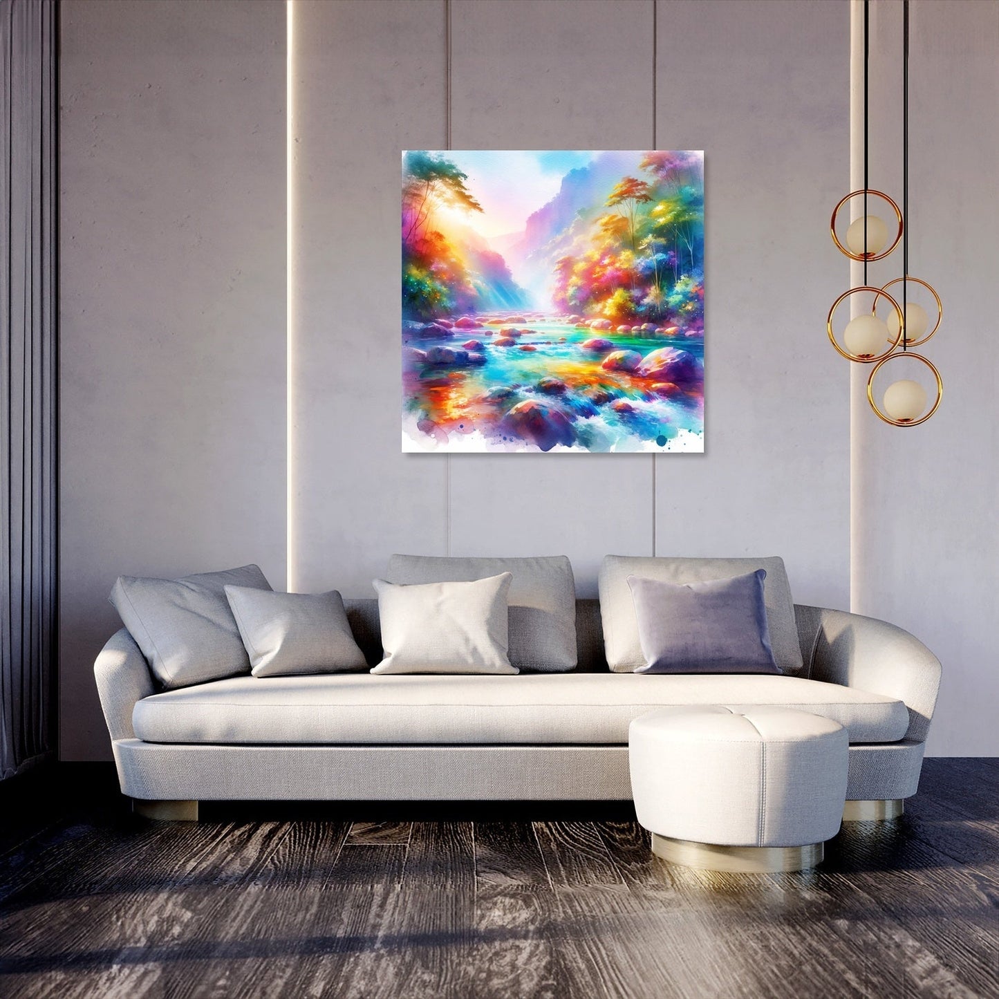 Rainbow River Canvas