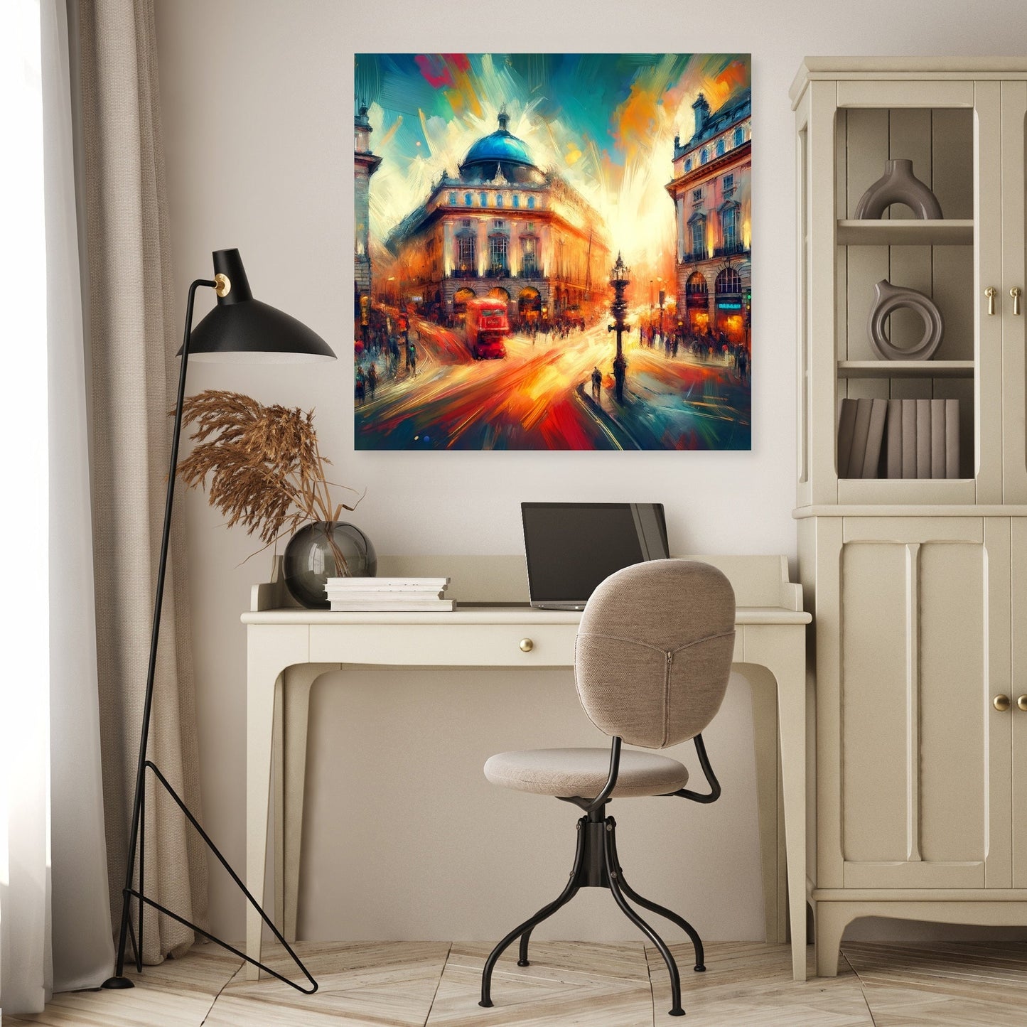 Vibrant London: Piccadilly Pulse Canvas