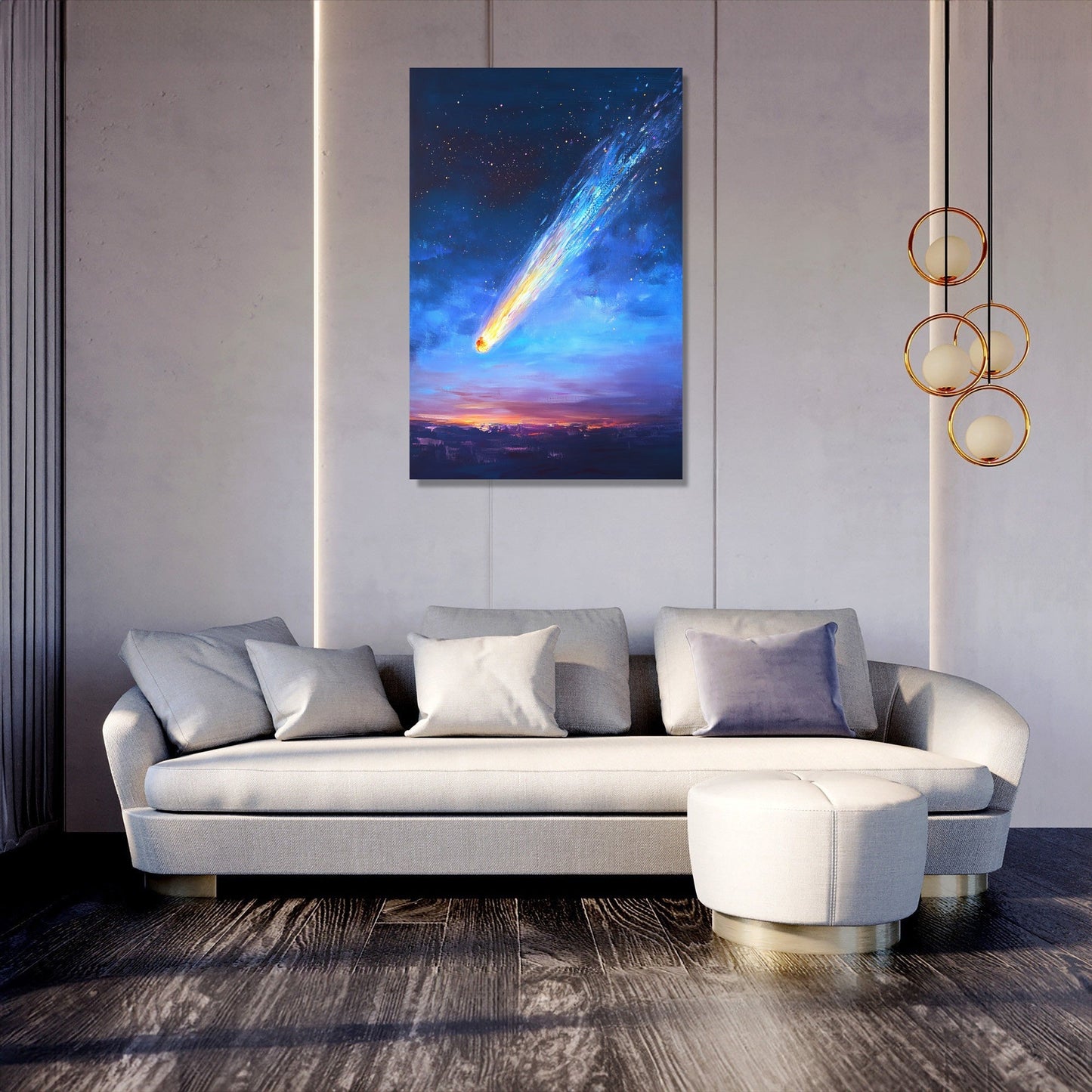 Celestial Dream Comet Canvas