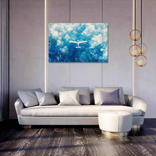 Aerial Sea Journey Canvas