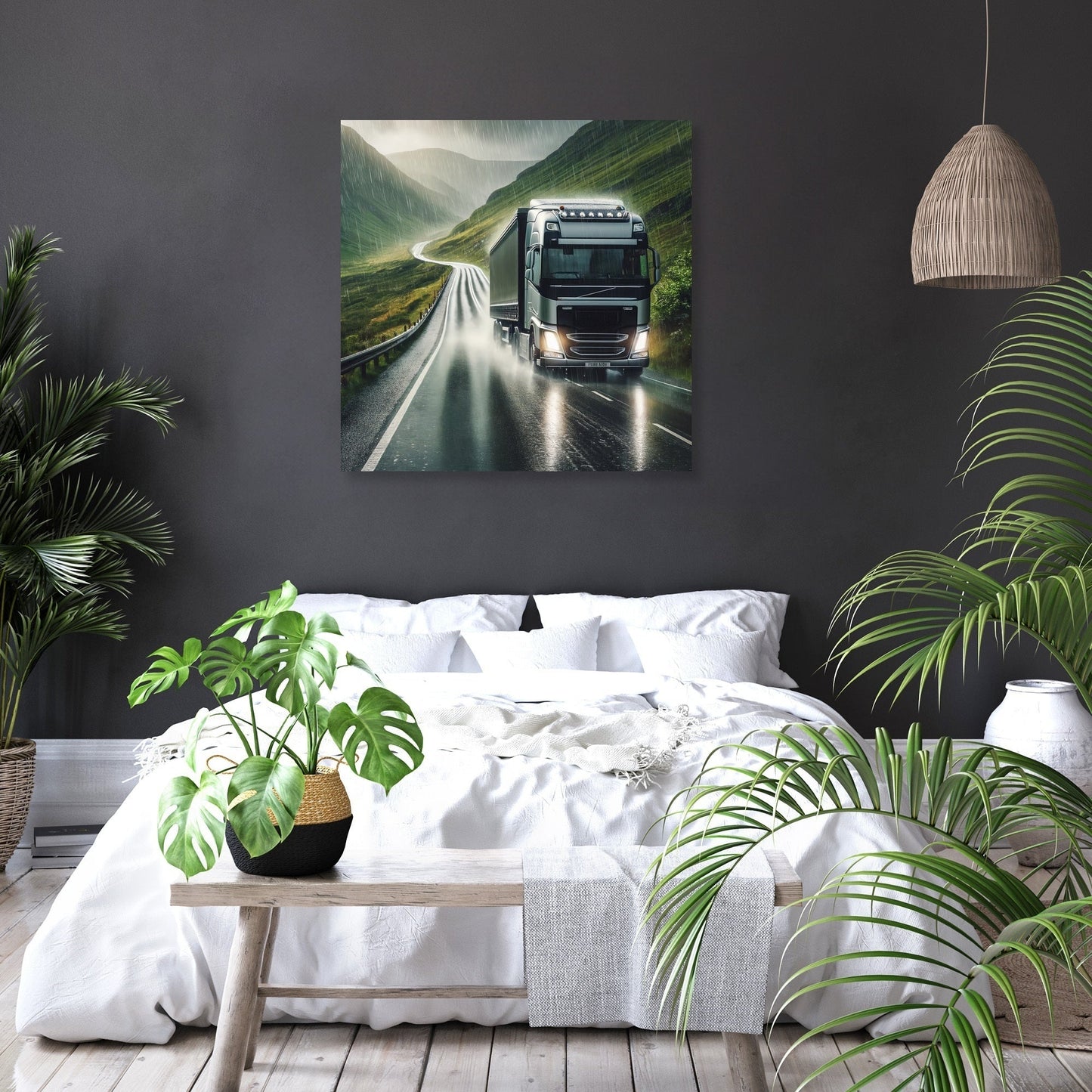 Highland Rain Drive Canvas