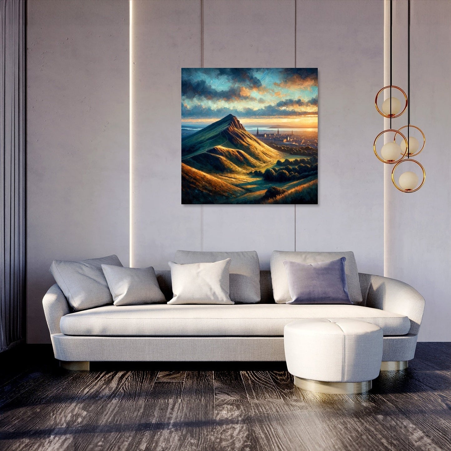 Edinburgh's Arthur's Seat Dusk Canvas