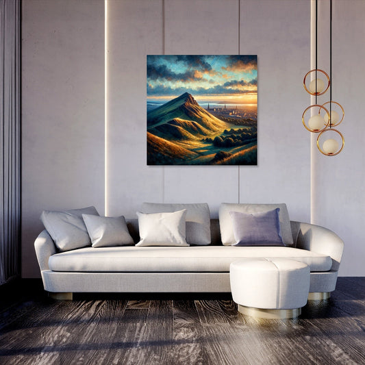 Edinburgh's Arthur's Seat Dusk Canvas