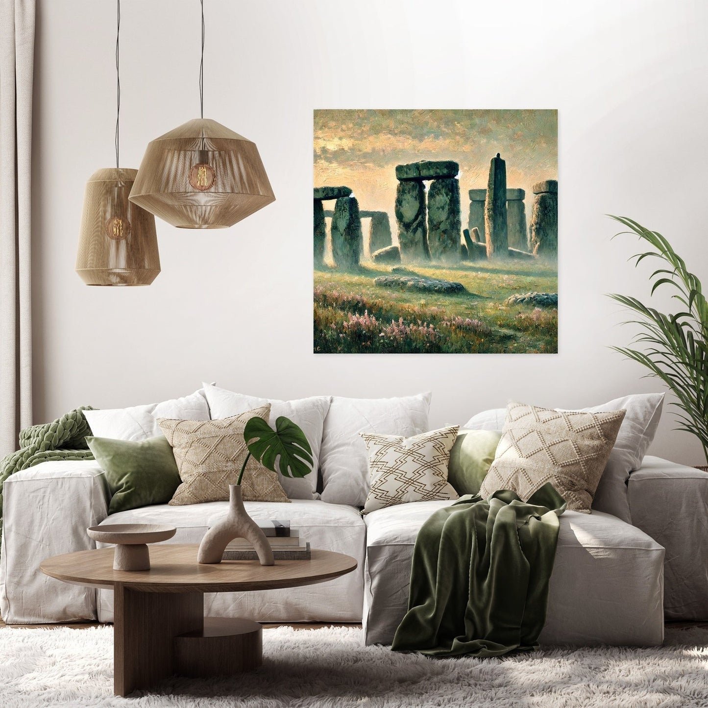 Stonehenge Dawn Canvas