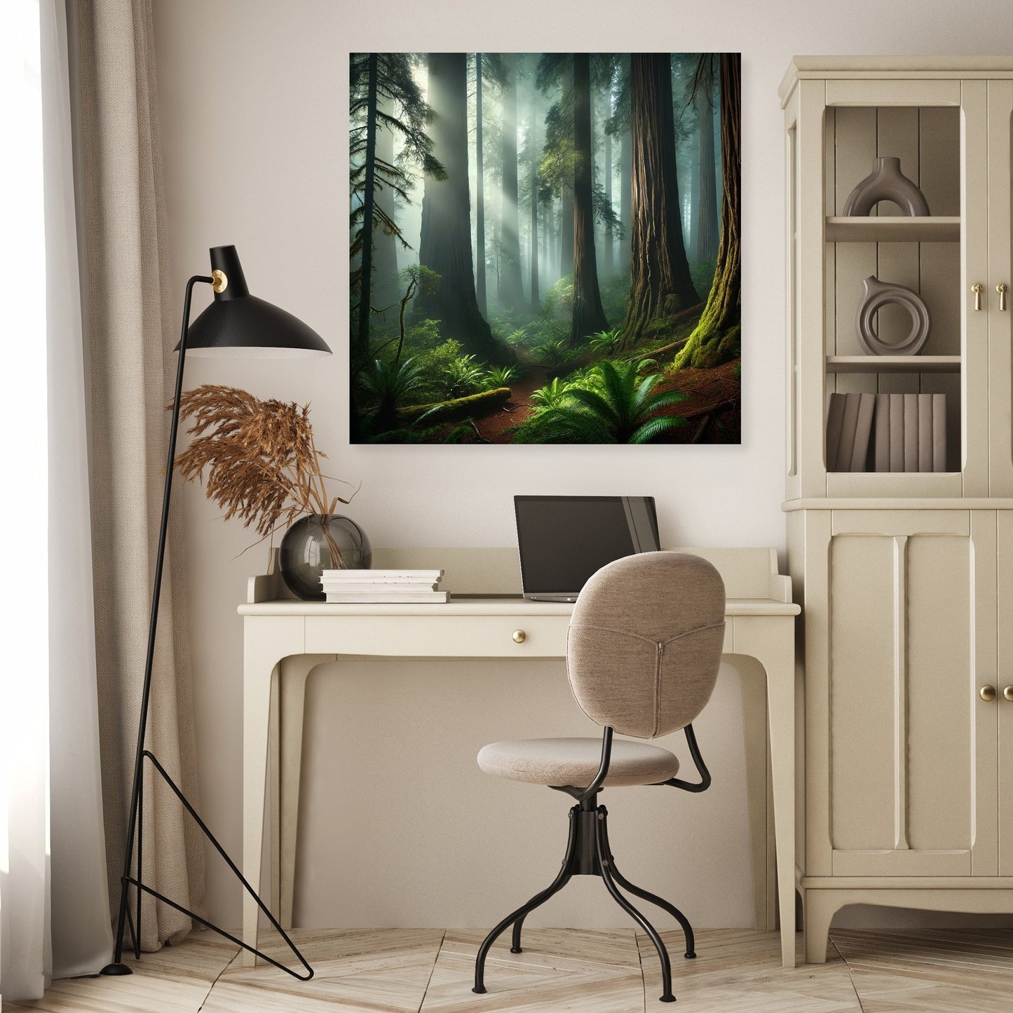 Mystical Redwood Grove Canvas