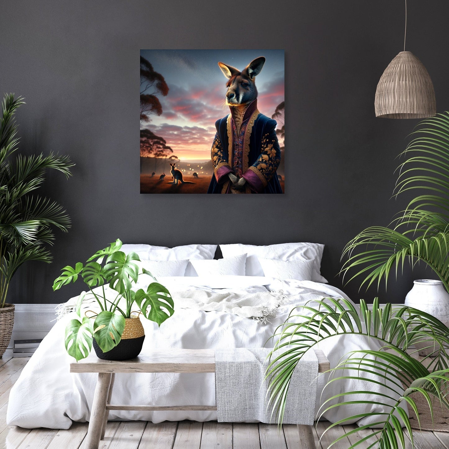 Regal Kangaroo Twilight Canvas