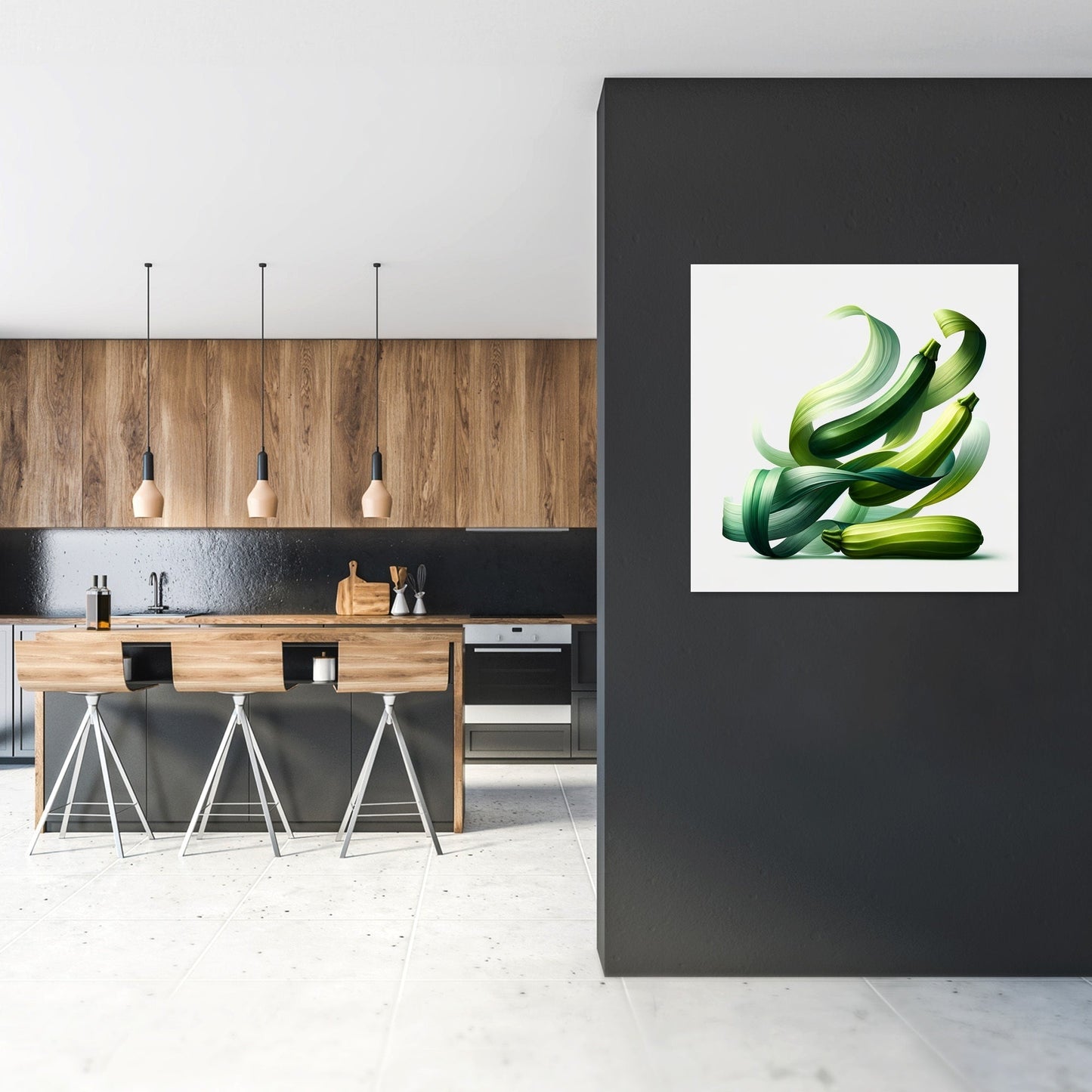Zucchini Ribbons Canvas
