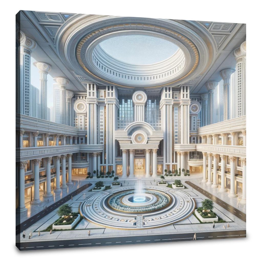 Neo-Future Elegance Canvas