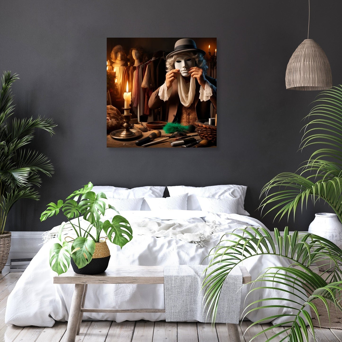 Unmasking Shadows Canvas