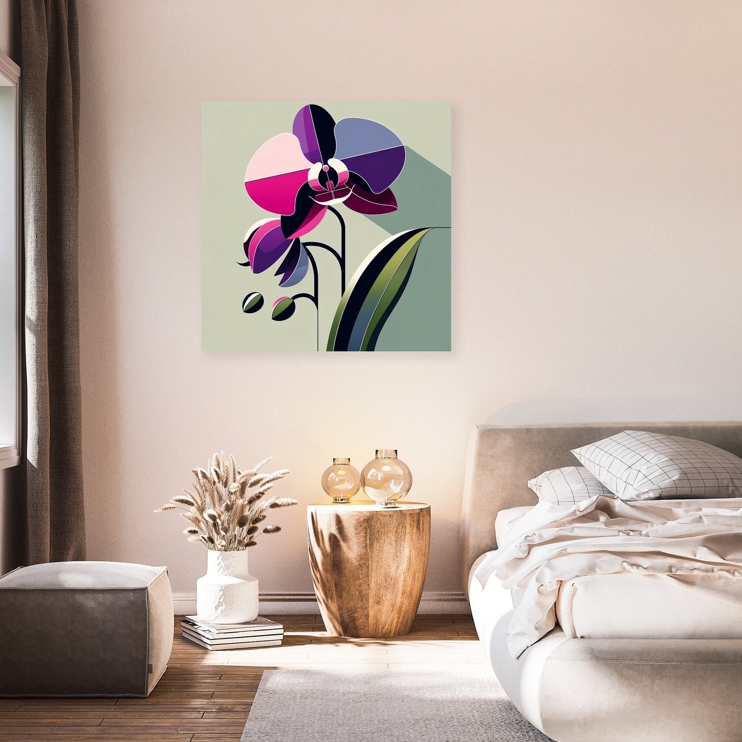 Modern Orchid Elegance Canvas