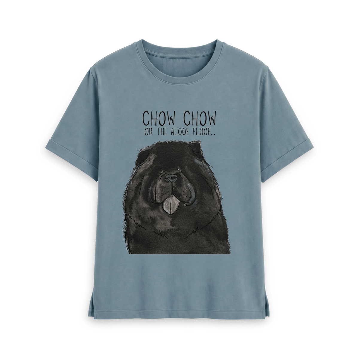Black Chow Chow Women's Relaxed Fit T-Shirt – Featuring the Aloof Floof!