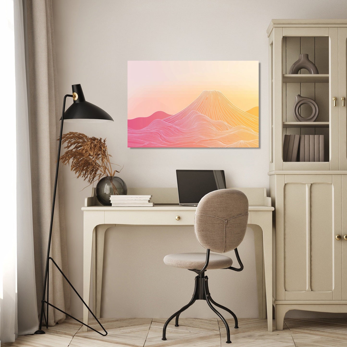 Dawn Volcano Canvas
