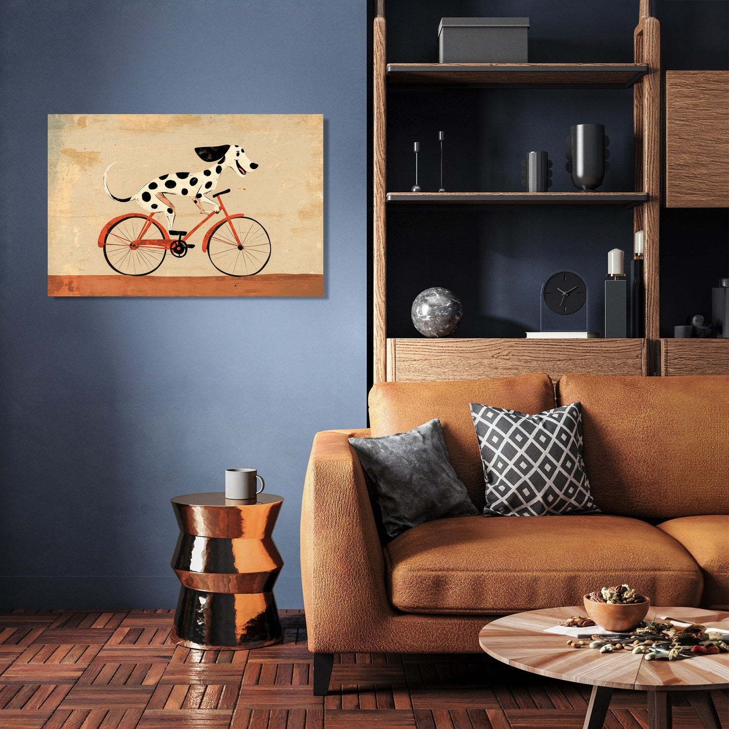 Dalmatian on Wheels Canvas