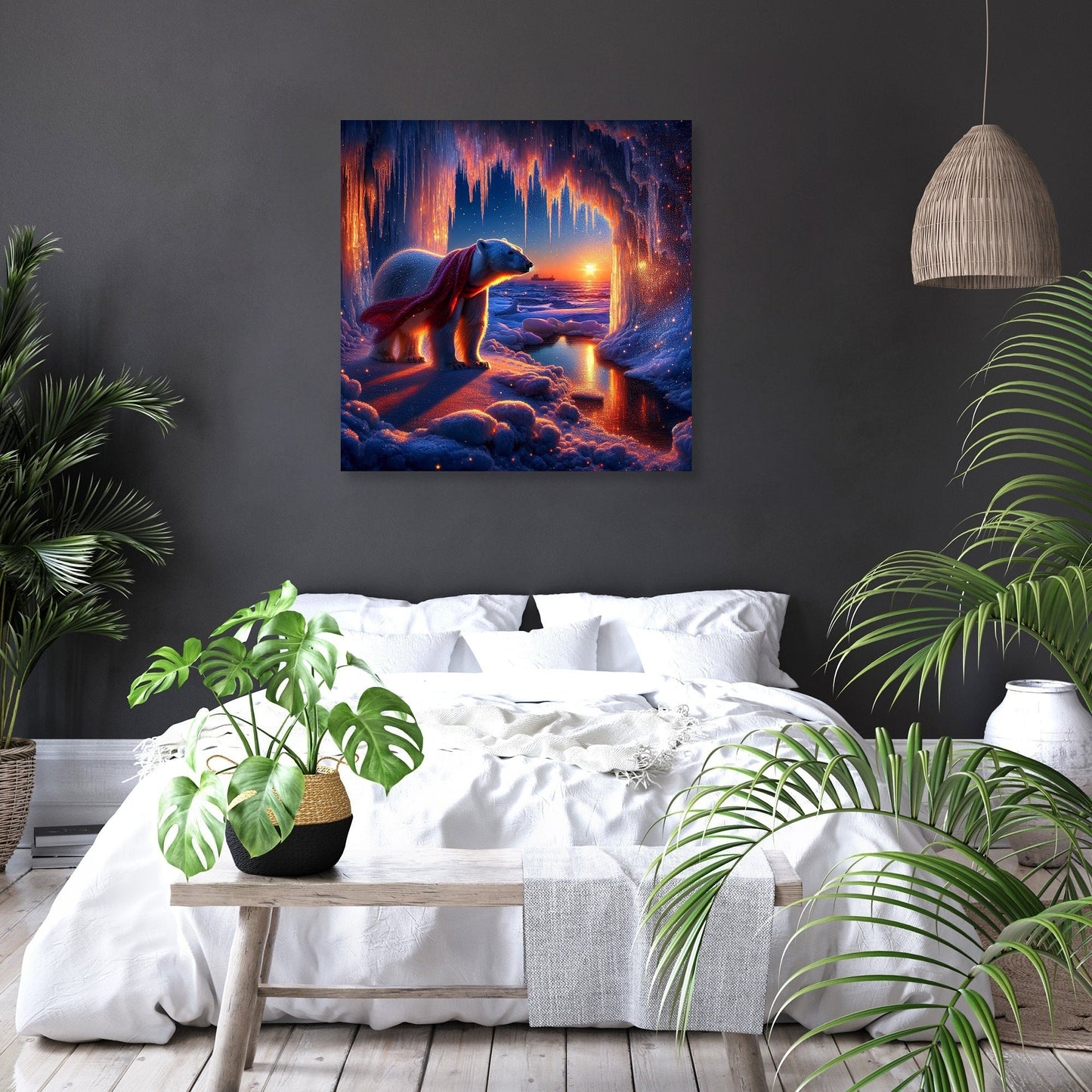 Dusk Majesty: Polar Serenity Canvas