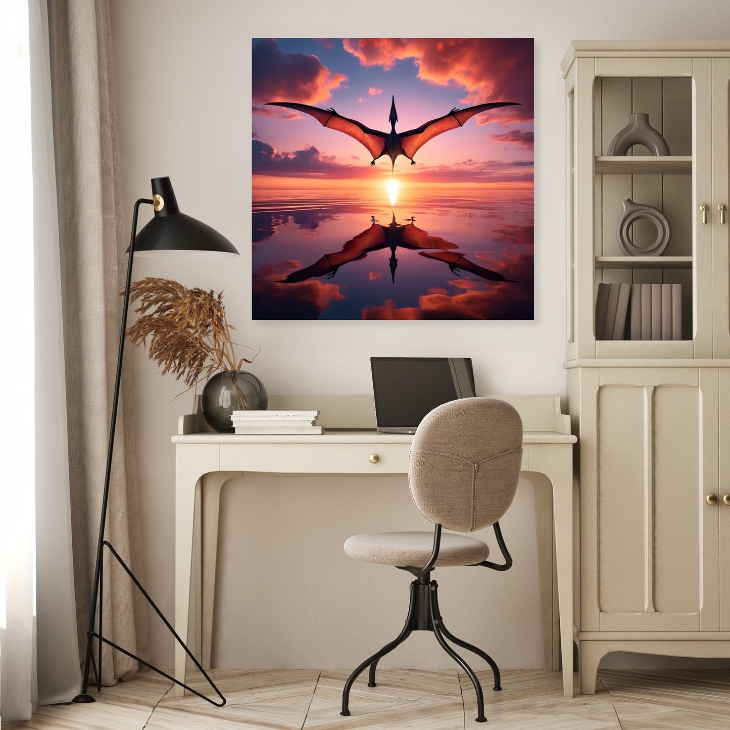Dawn Flight Pteranodon Canvas