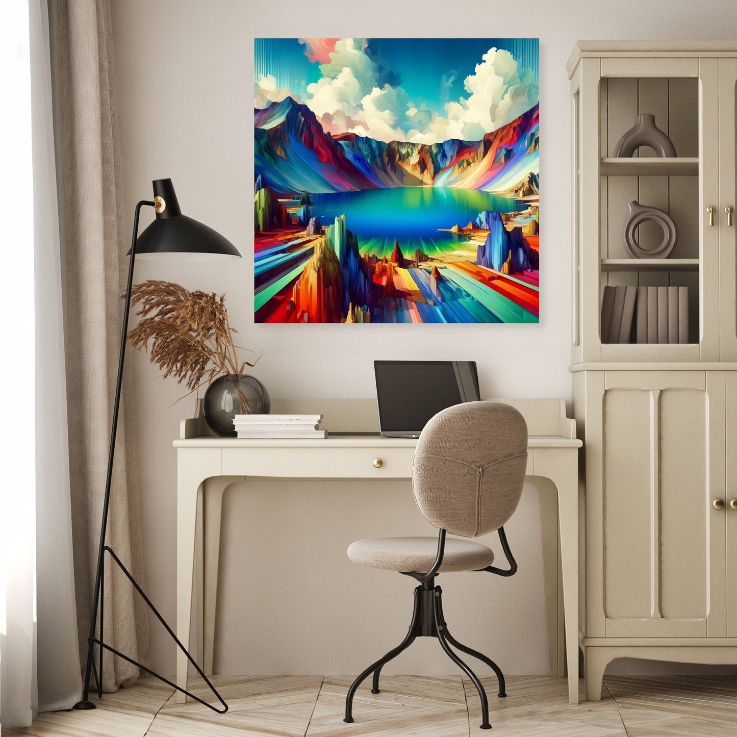 Surreal Crater Canvas