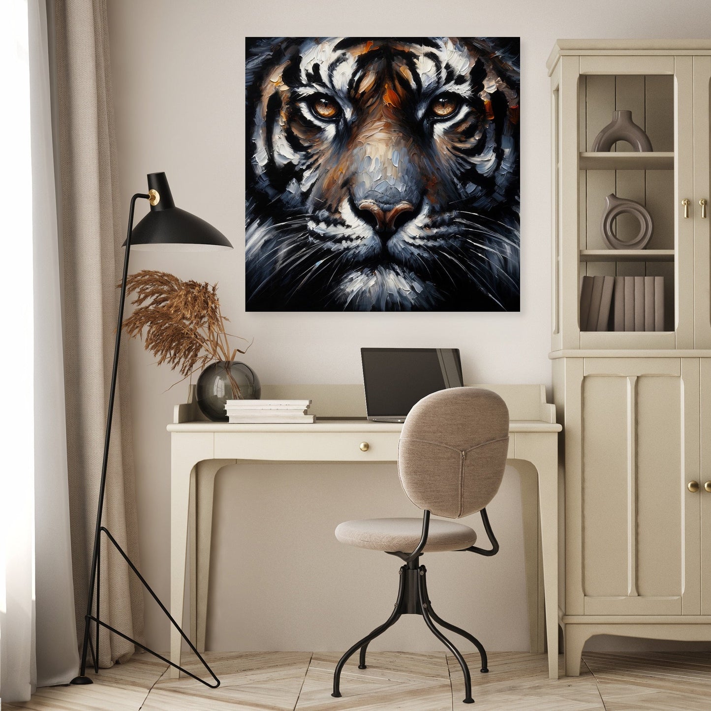 Intense Gaze Tiger Canvas