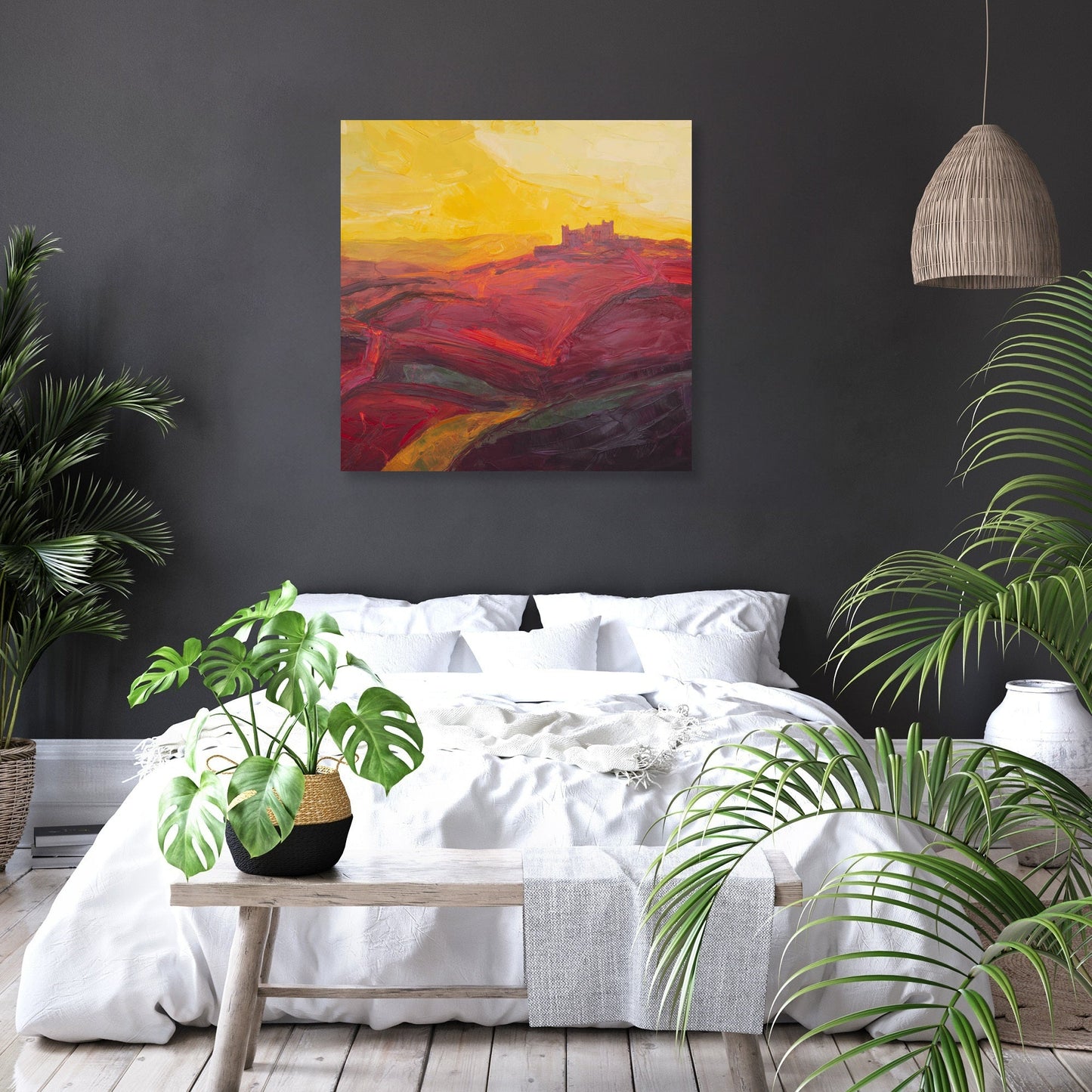 Yorkshire Castle Sunset Canvas