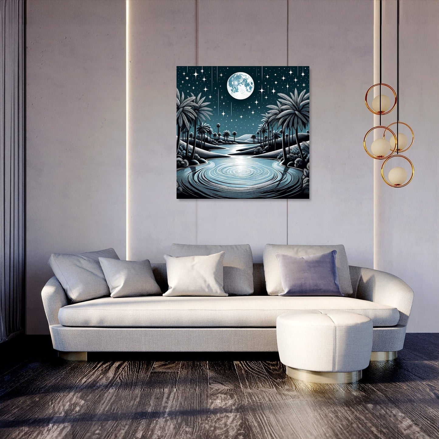 Midnight Oasis Serenade Canvas