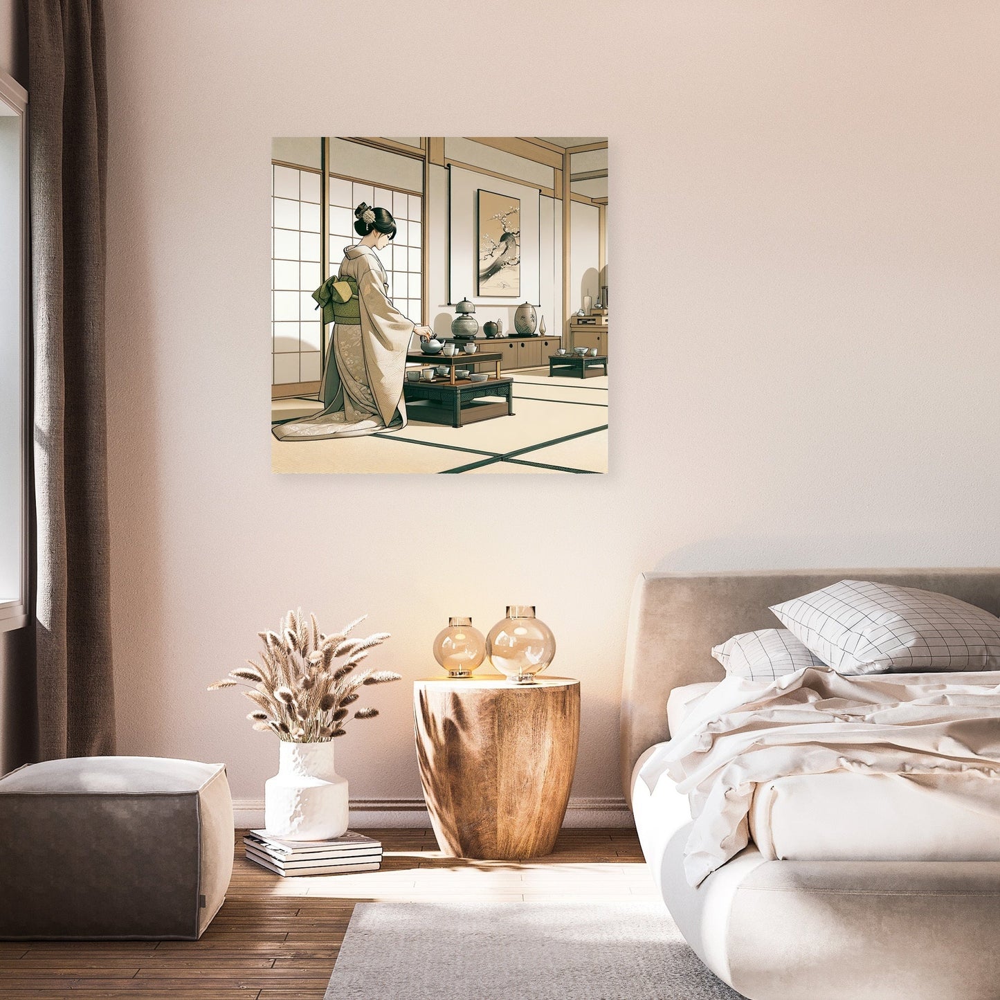 Tranquil Kimono Ceremony Canvas