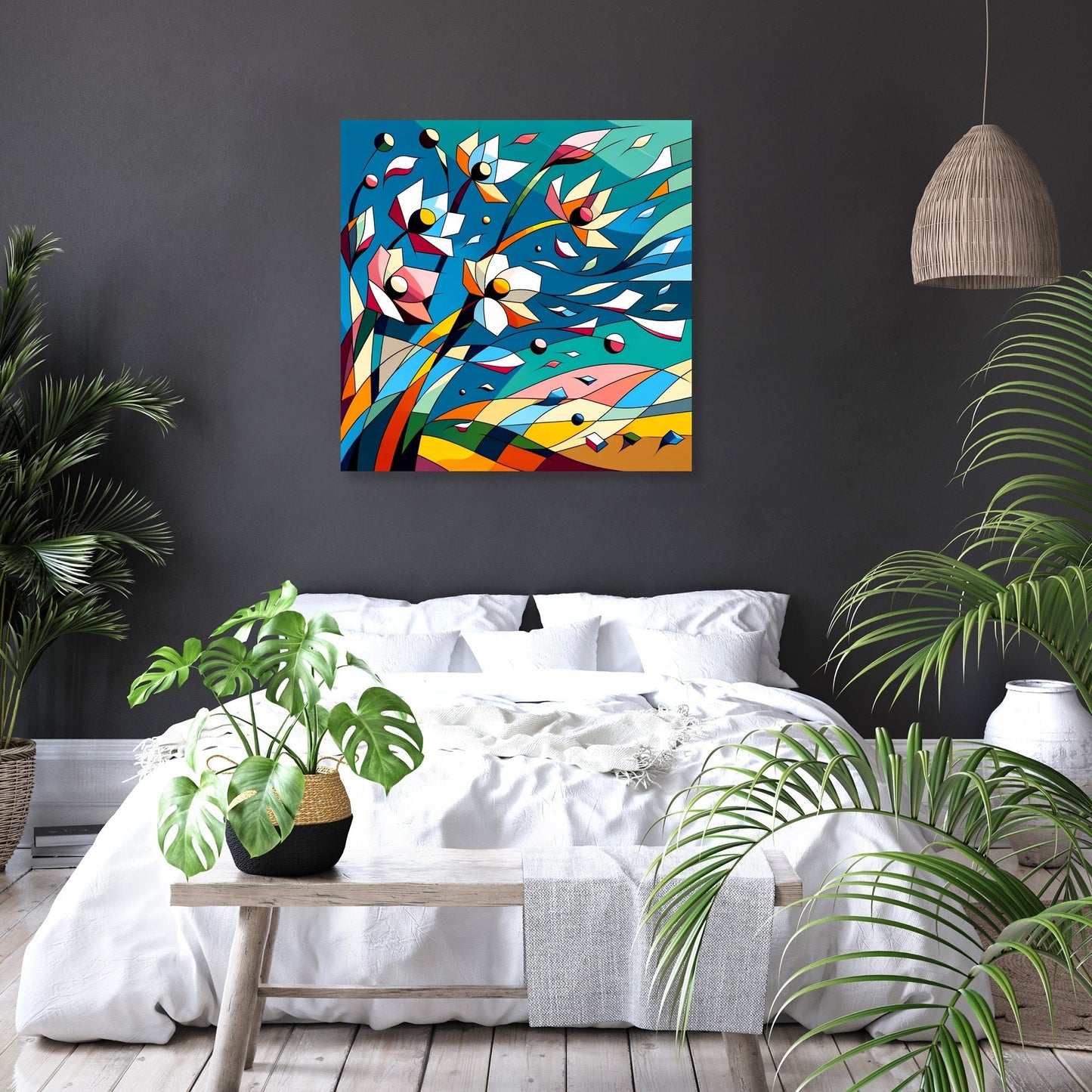 Breezy Petals Canvas