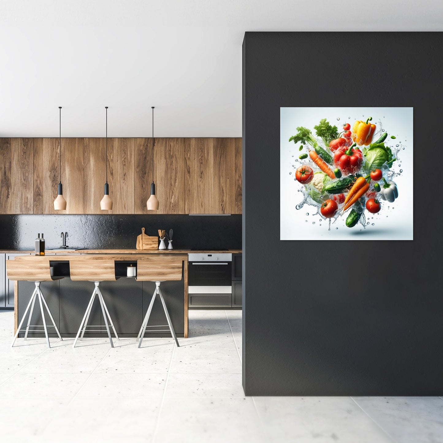Vegetable Splash Symphony Canvas